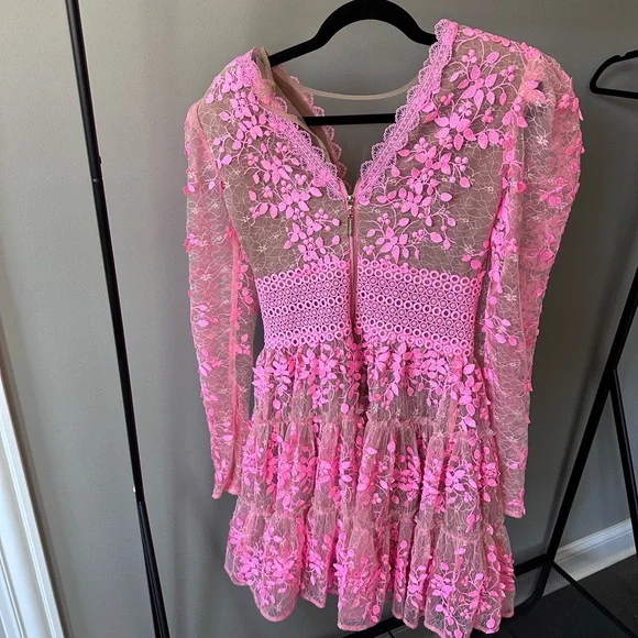 Revolve pink mini dress. NEVER WORN, TAGS ON!!